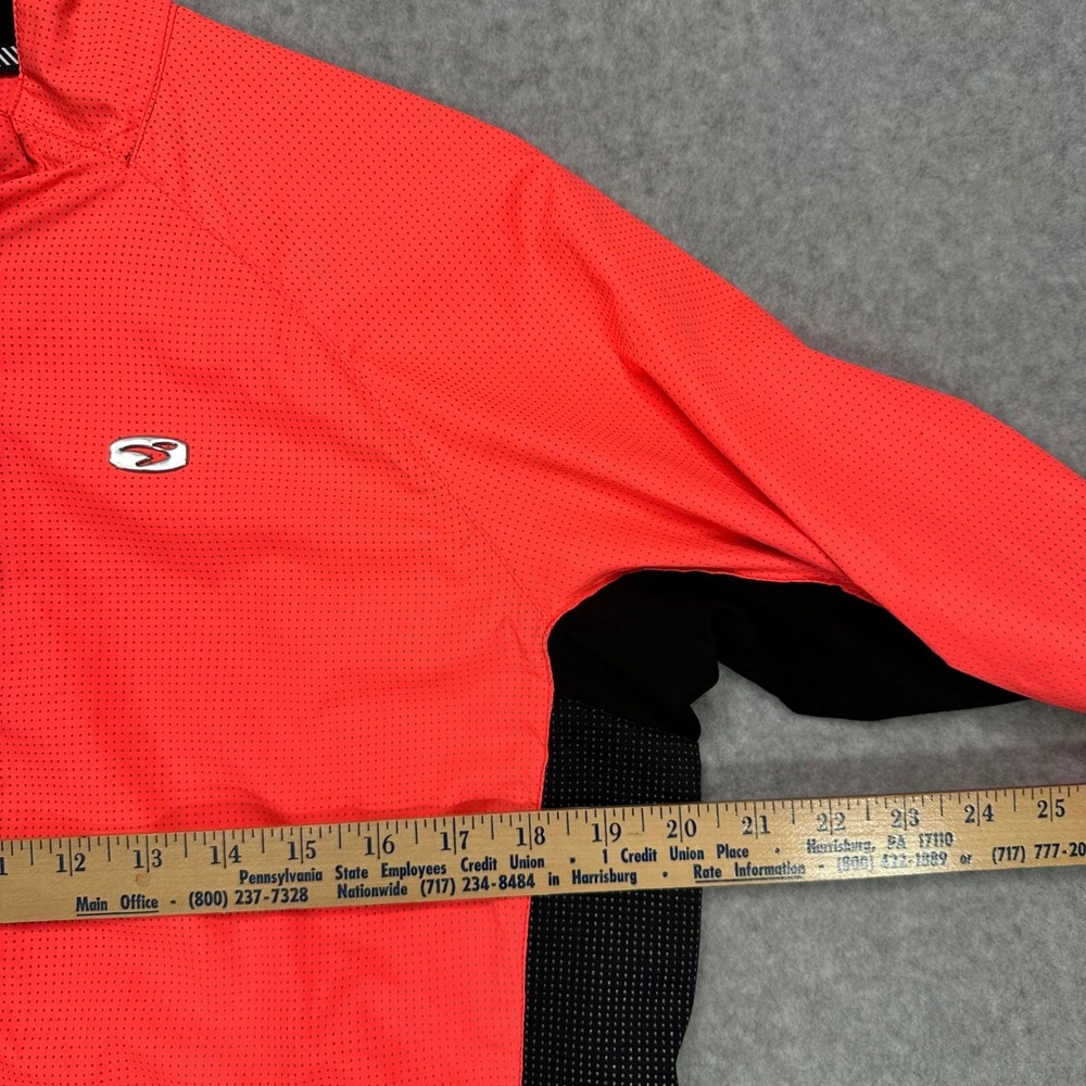 SUGOI Womens RS Zap Jacket Neon Coral Black Lightweight Cycling Running Size L - Picture 7 of 10